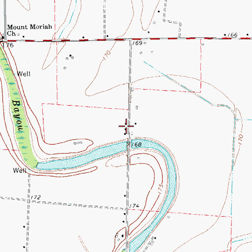 Topographic Map of Flynn, AR