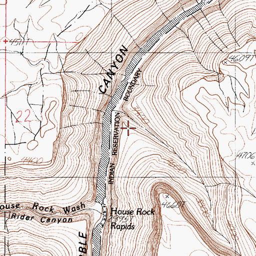 Topographic Map of Hot Na Na Wash, AZ