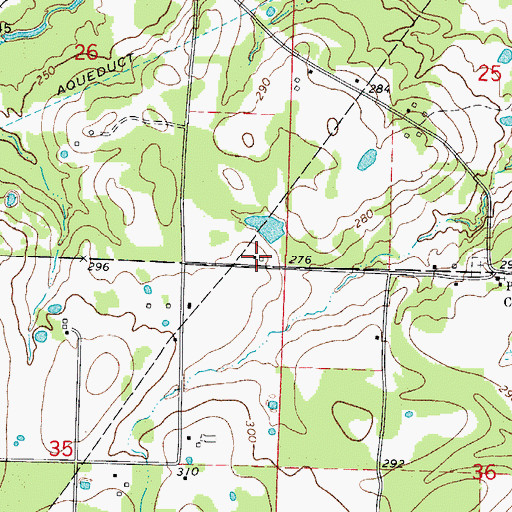 Topographic Map of Cecil School (historical), AR