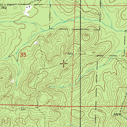 Topographic Map of County Line School (historical), AR