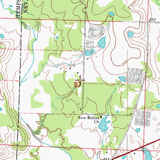 Topographic Map of Huckleberry Ridge School (historical), AR