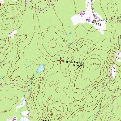 Topographic Map of Briarwood Plaza, MA