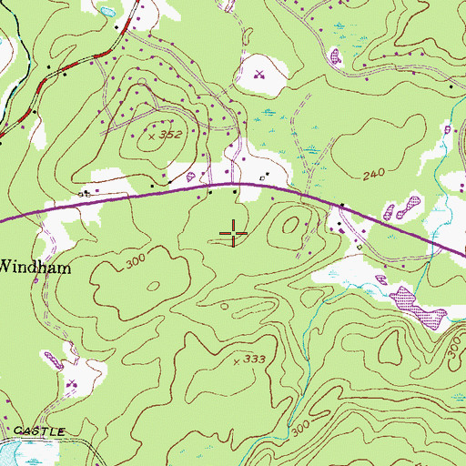 Topographic Map of Seekonk Shopping Center, MA