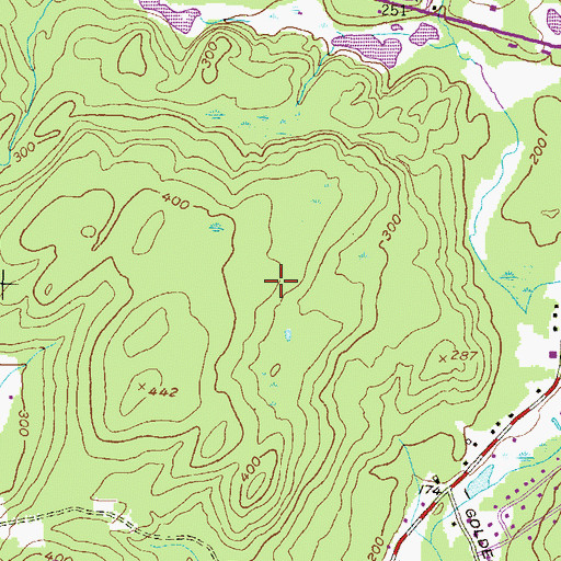 Topographic Map of Twin State Regional Shopping Center, MA