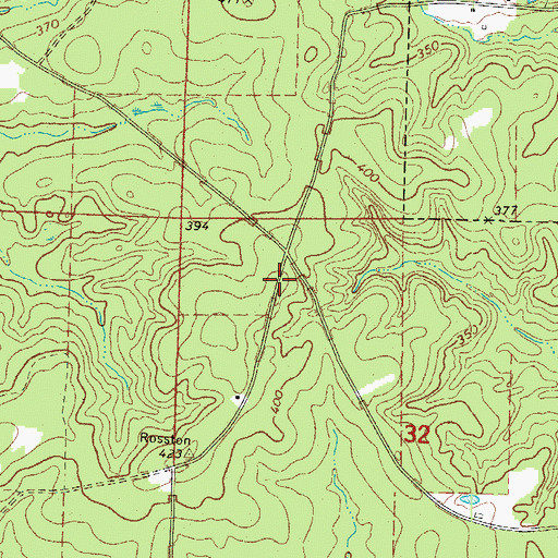 Topographic Map of Siloam School (historical), AR