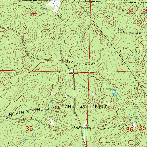 Topographic Map of Mount Zion School (historical), AR
