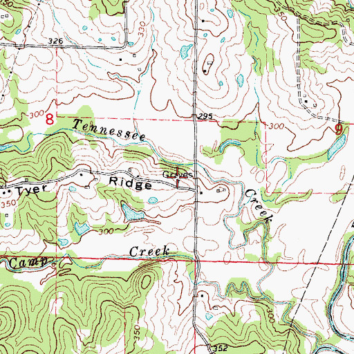 Topographic Map of Sparkman Cemetery, AR