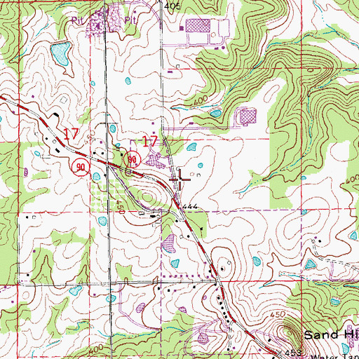 Topographic Map of Pocahontas Convalescent Center, AR