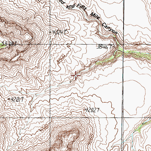 Topographic Map of Hotel Spring, AZ