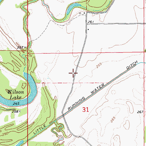 Topographic Map of Ragan School (historical), AR