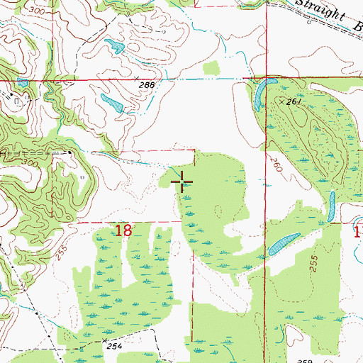 Topographic Map of Round Pond (historical), AR
