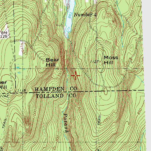 Topographic Map of Norcross Number Four Dam, MA