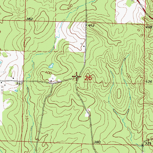 Topographic Map of Brisbane (historical), AR