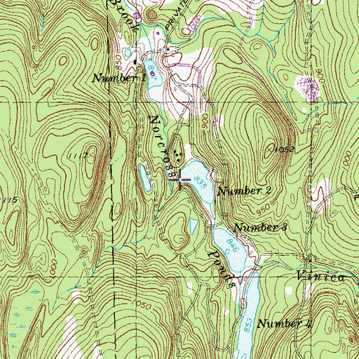 Topographic Map of Norcross Number 2 Dam, MA