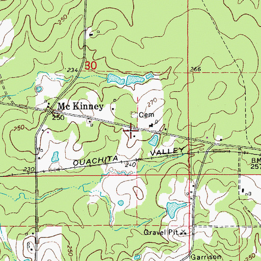 Topographic Map of Good Hope Methodist Church, AR