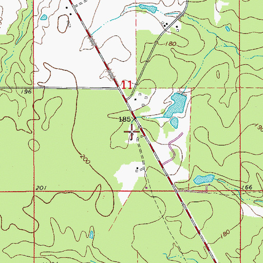 Topographic Map of Beard School (historical), AR