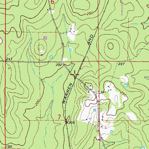 Topographic Map of Alta Junction, AR