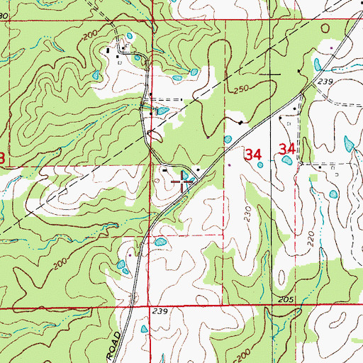 Topographic Map of Prospect School (historical), AR