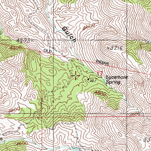 Topographic Map of House Ranch, AZ