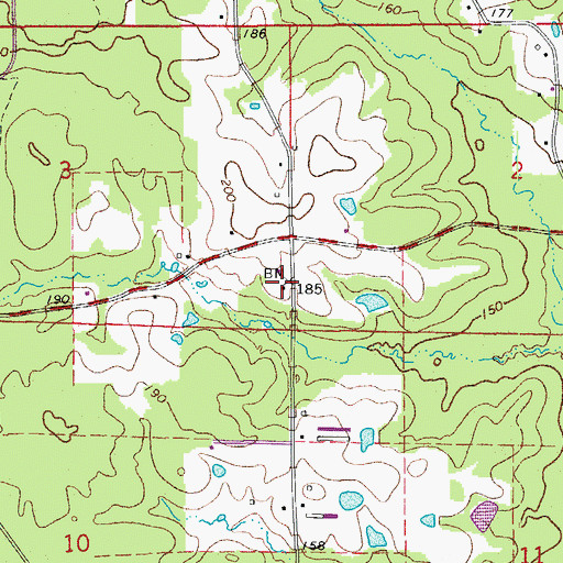 Topographic Map of Gravelridge School (historical), AR