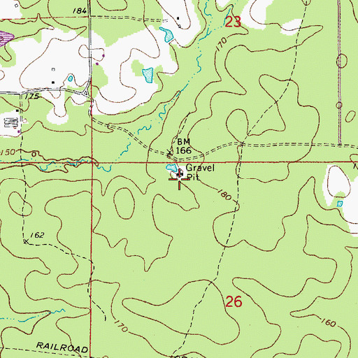 Topographic Map of Hopewell School (historical), AR