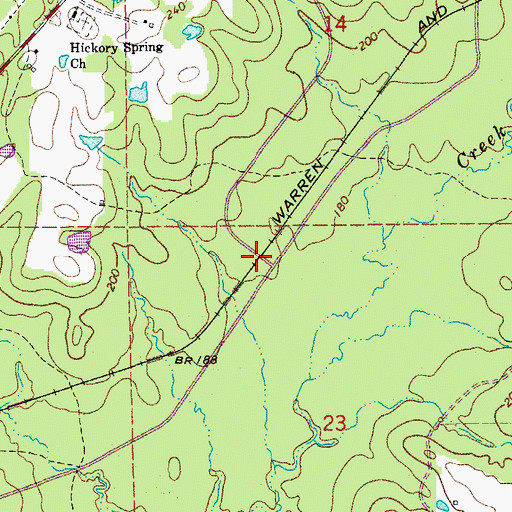 Topographic Map of Sandtuck (historical), AR