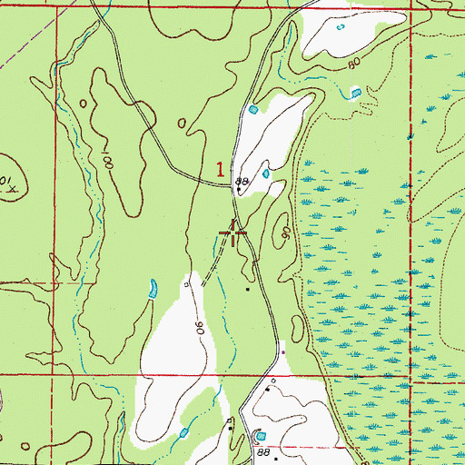 Topographic Map of Sunnyside School (historical), AR
