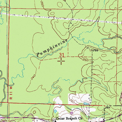 Topographic Map of Darysaw (historical), AR
