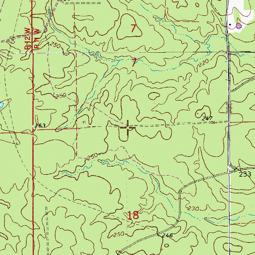 Topographic Map of Fikes (historical), AR