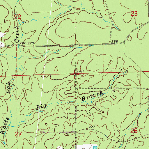 Topographic Map of Studemeir (historical), AR