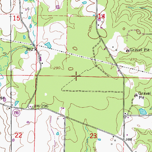 Topographic Map of Turin (historical), AR