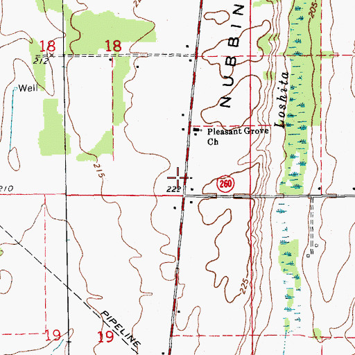 Topographic Map of Beard School (historical), AR