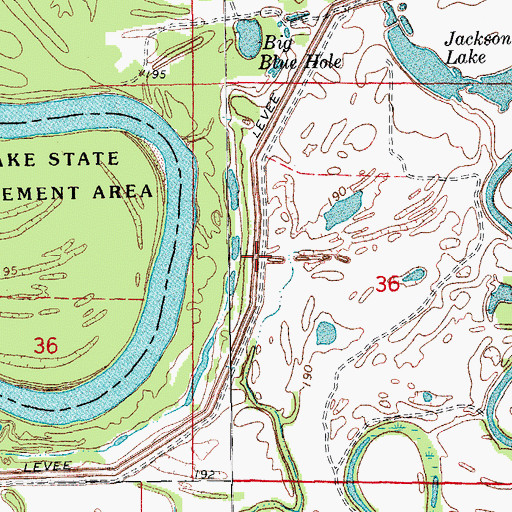 Topographic Map of Gregory Landing, AR