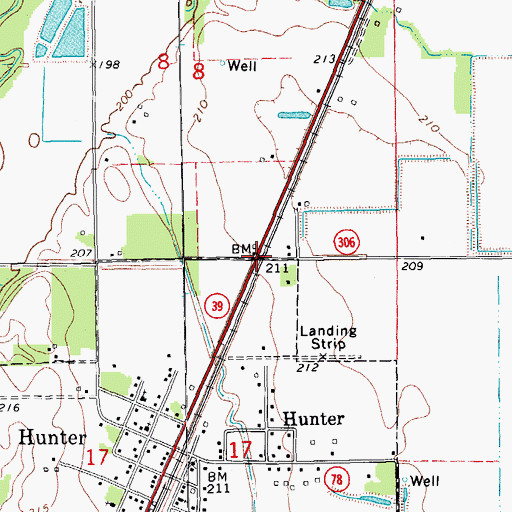 Topographic Map of Morelock (historical), AR