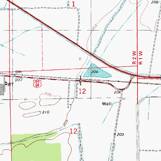 Topographic Map of Sturdevant (historical), AR