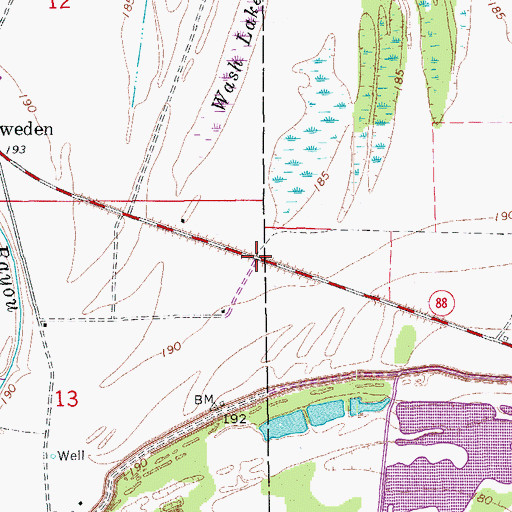 Topographic Map of Linn (historical), AR