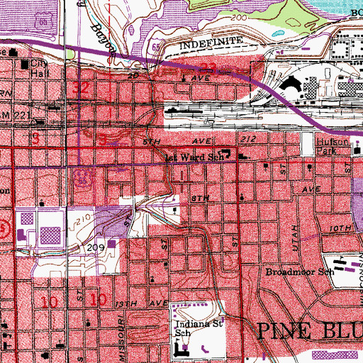 Topographic Map of Christian Fellowship Missionary Baptist Church, AR