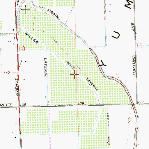 Topographic Map of Howe Lateral, AZ
