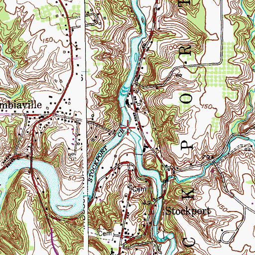 Topographic Map of Kinderhook Creek, NY