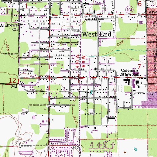 Topographic Map of Faith Temple Church of God in Christ, AR