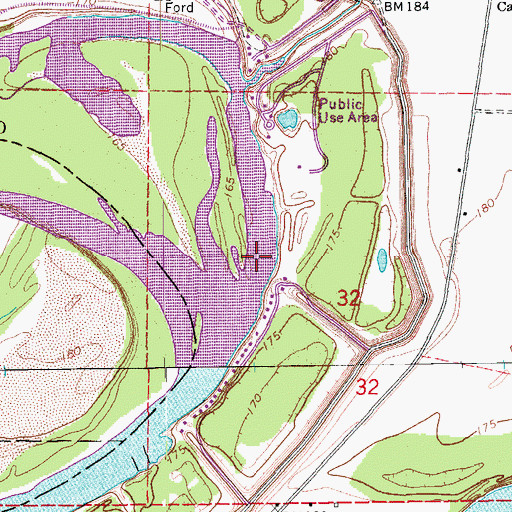 Topographic Map of Mud Lake, AR