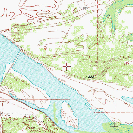 Topographic Map of Silers Chute (historical), AR