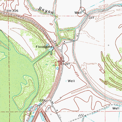 Topographic Map of New Home Church (historical), AR