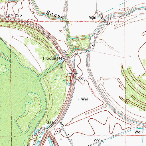 Topographic Map of New Home Cemetery (historical), AR
