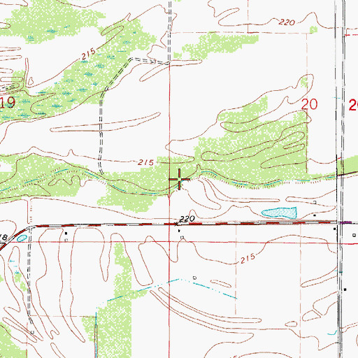 Topographic Map of Lateral I, AR