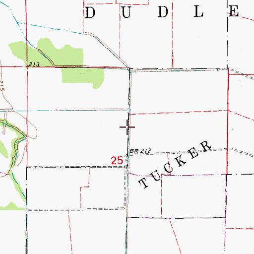 Topographic Map of Lateral Number 7, AR