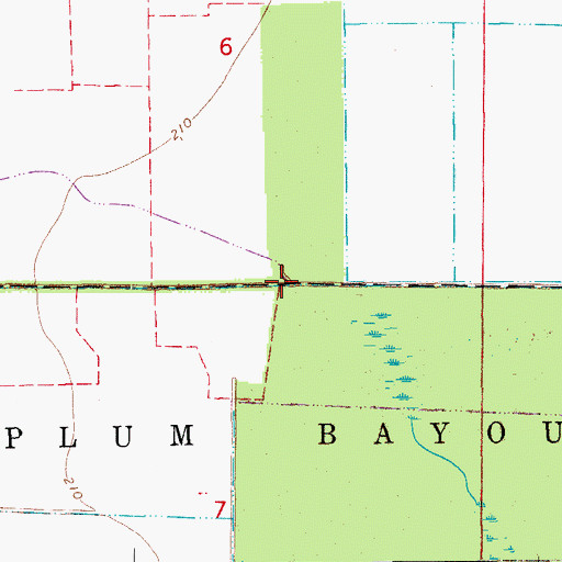 Topographic Map of Lateral Number 4, AR