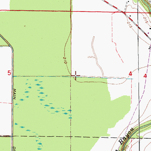 Topographic Map of Lateral Number 5, AR