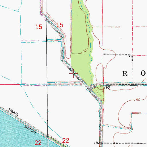 Topographic Map of Lateral Number 7, AR