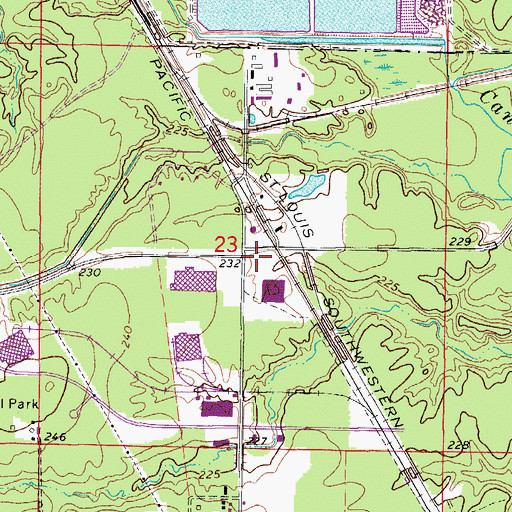 Topographic Map of Haywood College (historical), AR